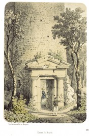 Entrée du Donjon, Souvenirs de La Roche-Guyon, vues pittoresques et archéologiques du Château et de ses environ par A. Maugendre