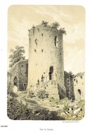 Tour du Donjon, Souvenirs de La Roche-Guyon, vues pittoresques et archéologiques du Château et de ses environ par A. Maugendre
