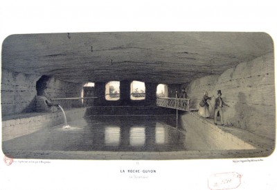 Le réservoir, Souvenirs de La Roche-Guyon, vues pittoresques et archéologiques du Château et de ses environ par A. Maugendre